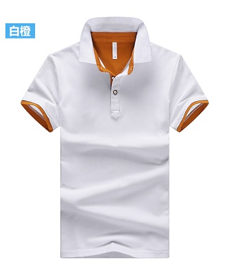 夏季员工厂服白色T恤衫Polo衫108（01）